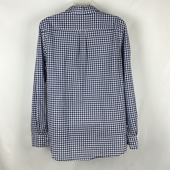 Vineyard Vines Button Down Blue/White Plaid Long Sleeve Relaxed Shirt Size 6 - Picture 5 of 8